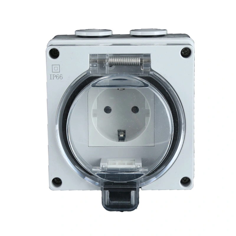 I-IP66 Series Surface Mouted Waterproof German Type Socket and Switch