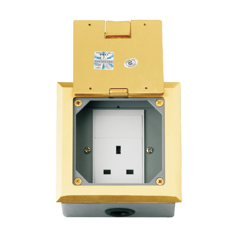 Phezulu kwe-Clamshell Multi-Function Floor Socket 3 Module Umthamo